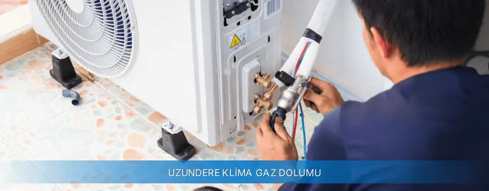 Uzundere İlçemi Carrier Klima Gaz Dolumu